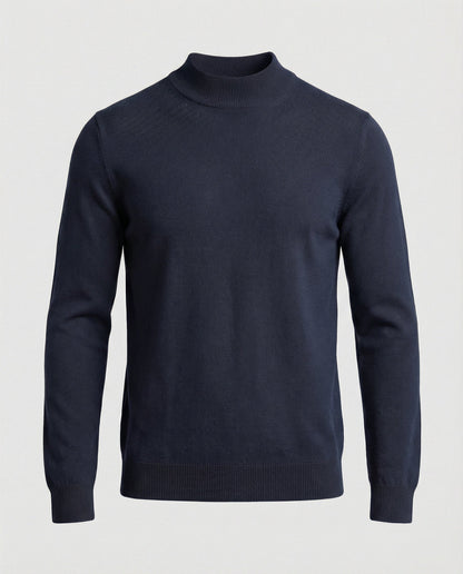 Herren Strickpullover Stehkragen