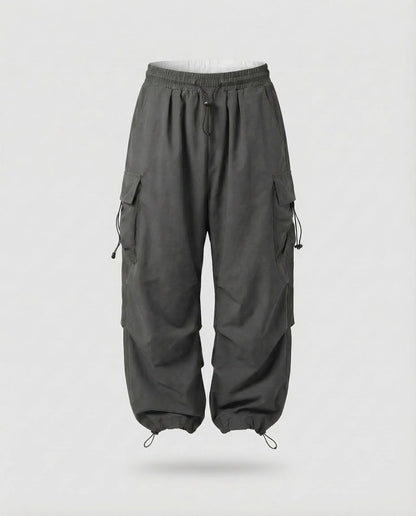 Damen Cargohose Leicht Bequem Weite Passform