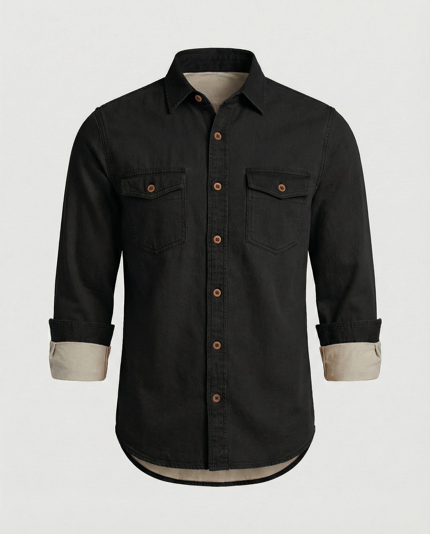 Herren Jeanshemd mit Brusttaschen Baumwolle
