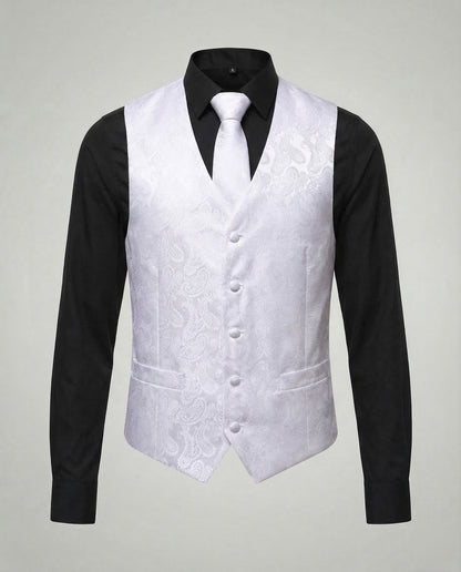 Herren Paisley Anzugweste Elegantes Design