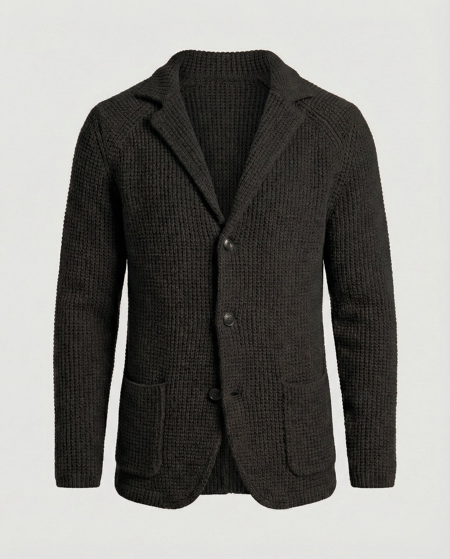 Herren Strickblazer Reverskragen