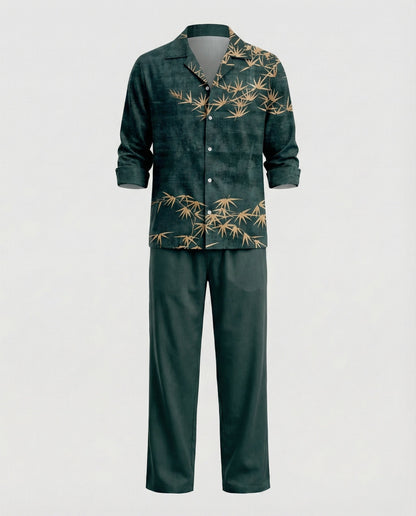 Herren Zweiteiler Set aus Viskose für Freizeit
