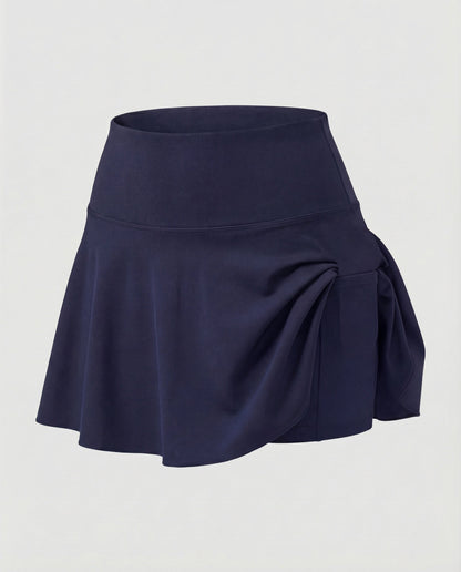 Damen Bade-Skort Hochgeschnitten Mit Seitentasche