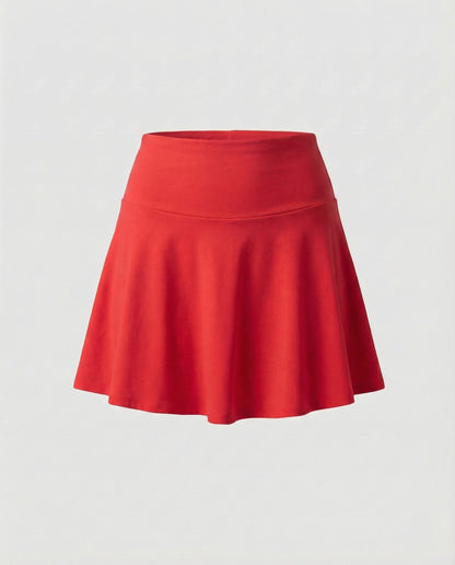 Damen Bade-Skort Hochgeschnitten Mit Seitentasche