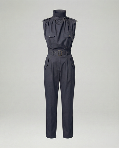 Damen Ärmelloser Jumpsuit Modern Stylisch
