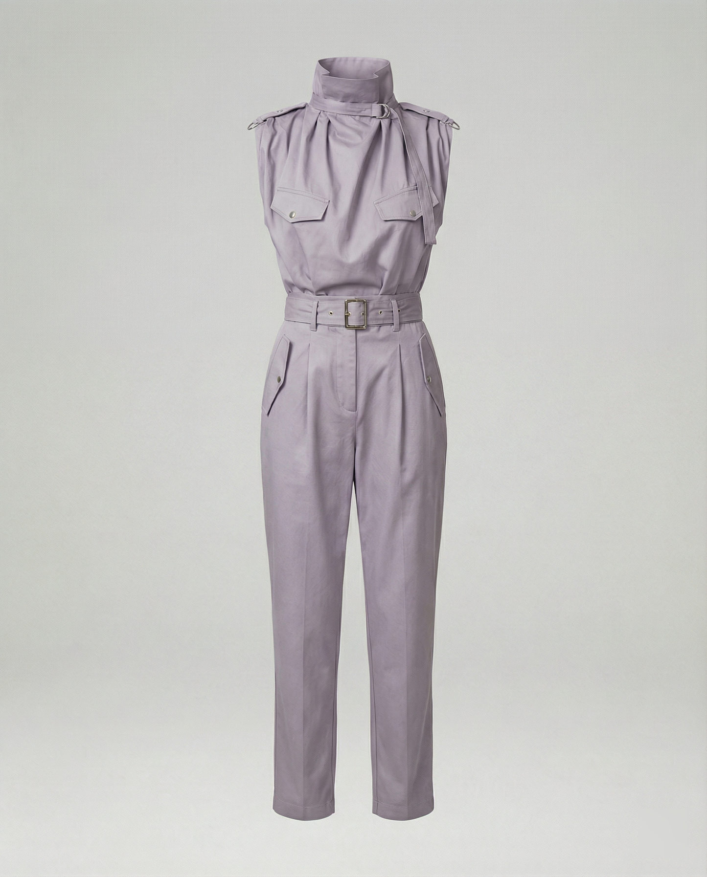 Damen Ärmelloser Jumpsuit Modern Stylisch