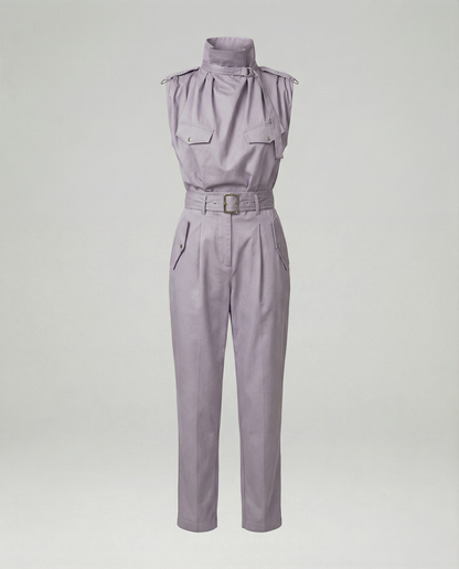 Damen Ärmelloser Jumpsuit Modern Stylisch