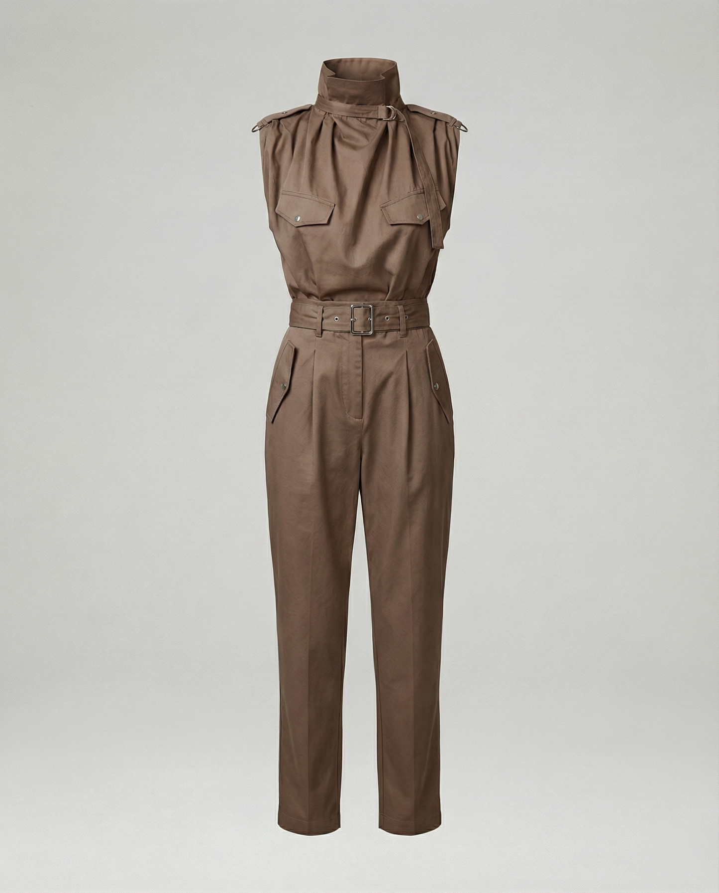 Damen Ärmelloser Jumpsuit Modern Stylisch