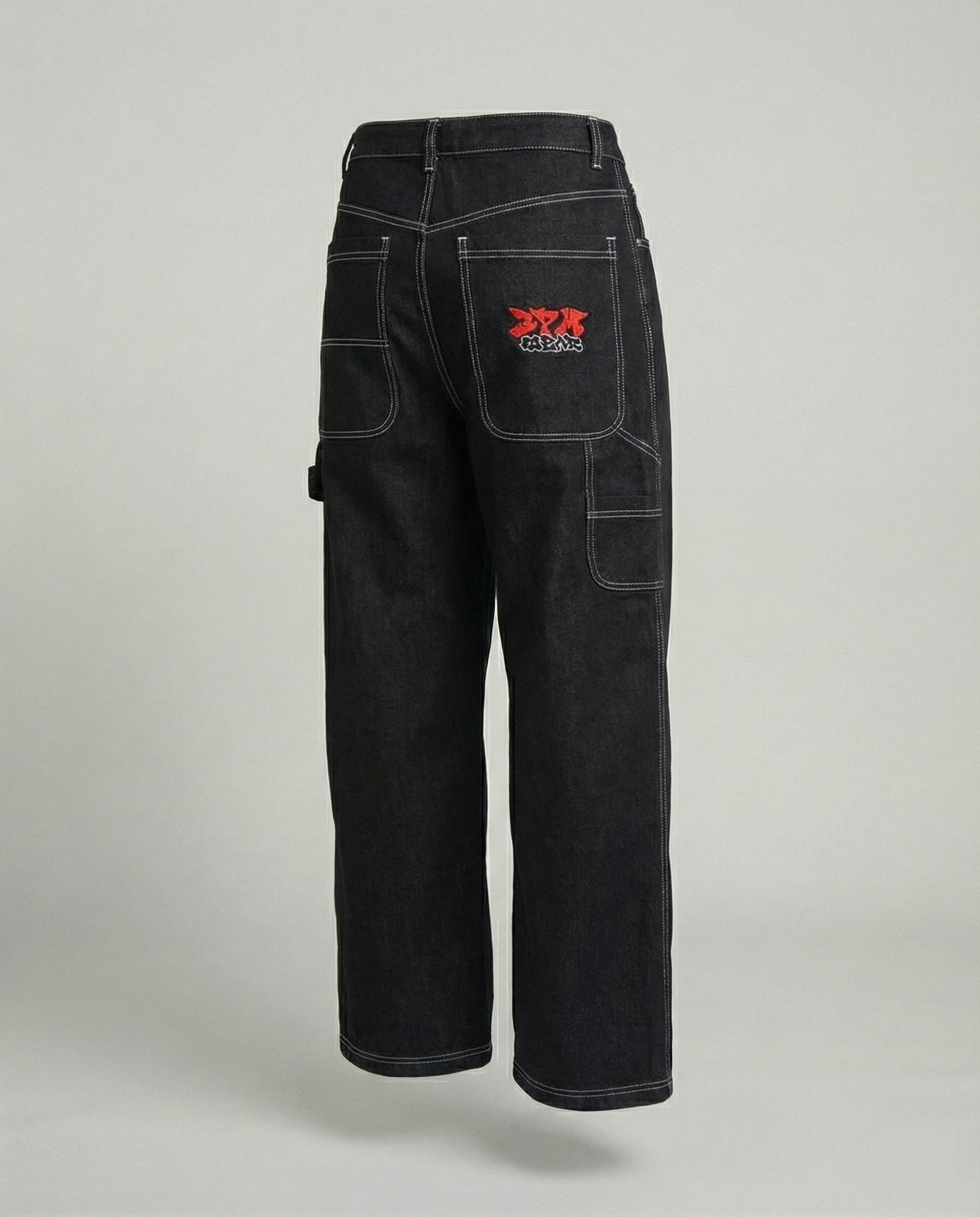 Herren Baggy Jeans Denim Weite Passform Lässig