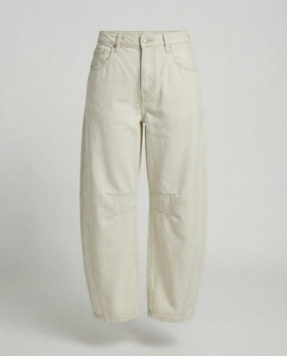 Damen Weitebein Jeans Hose Denim