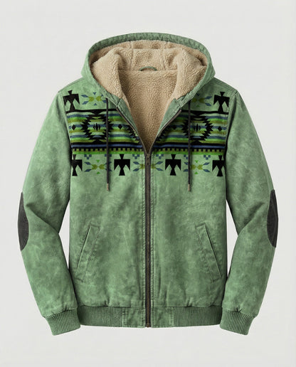 Herren Kapuzenjacke Tribal Print