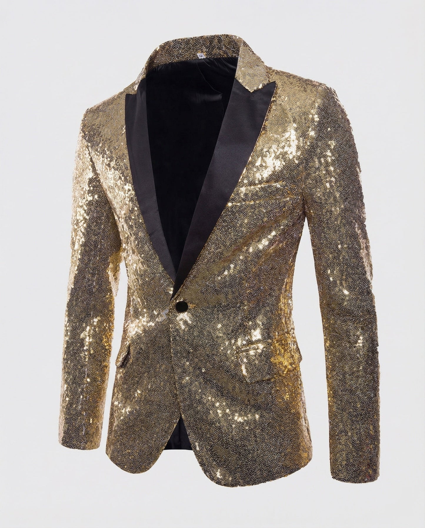 Herren Pailletten Blazer Glitzer