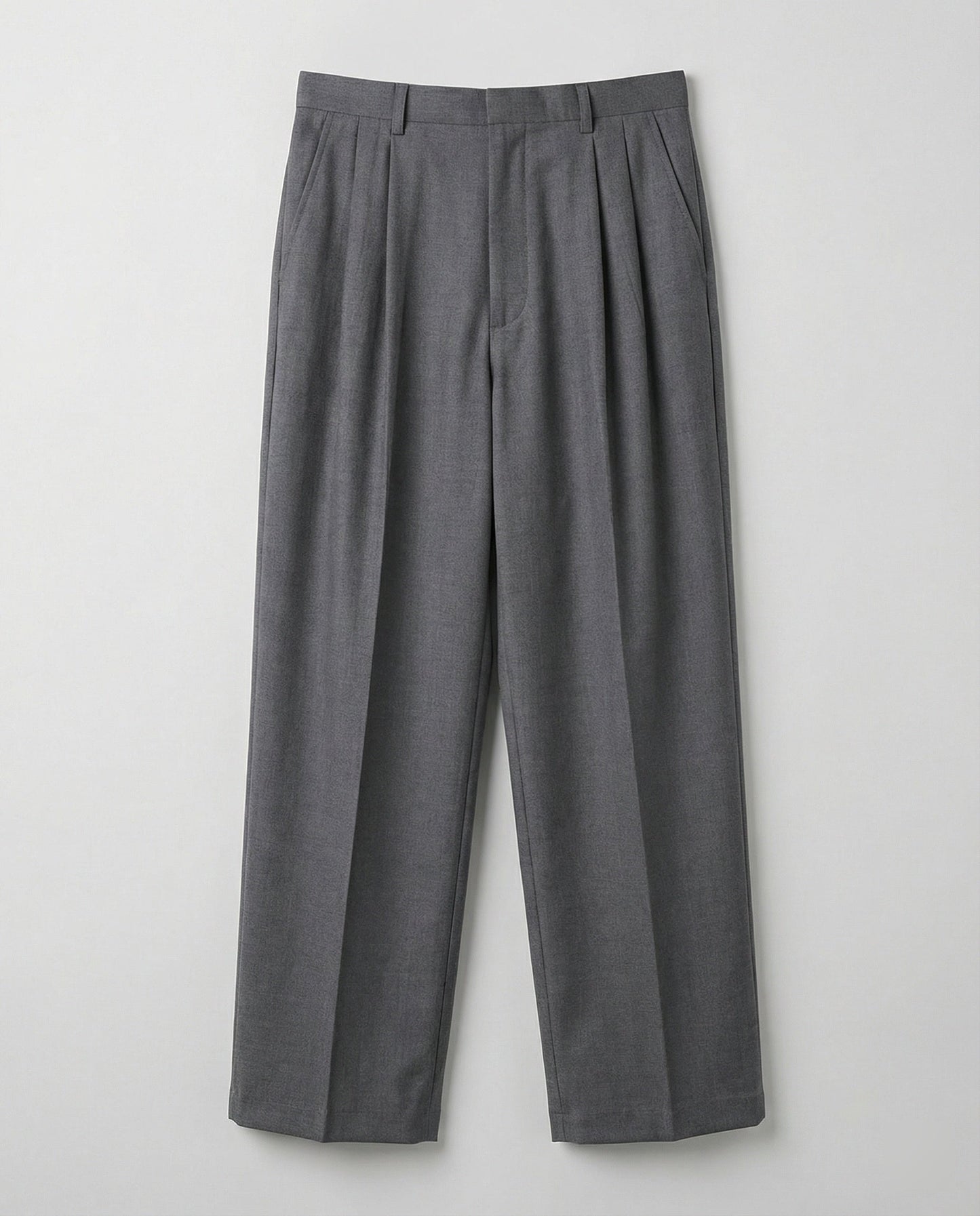 Herren Bundfaltenhose Weite Bein Freizeit