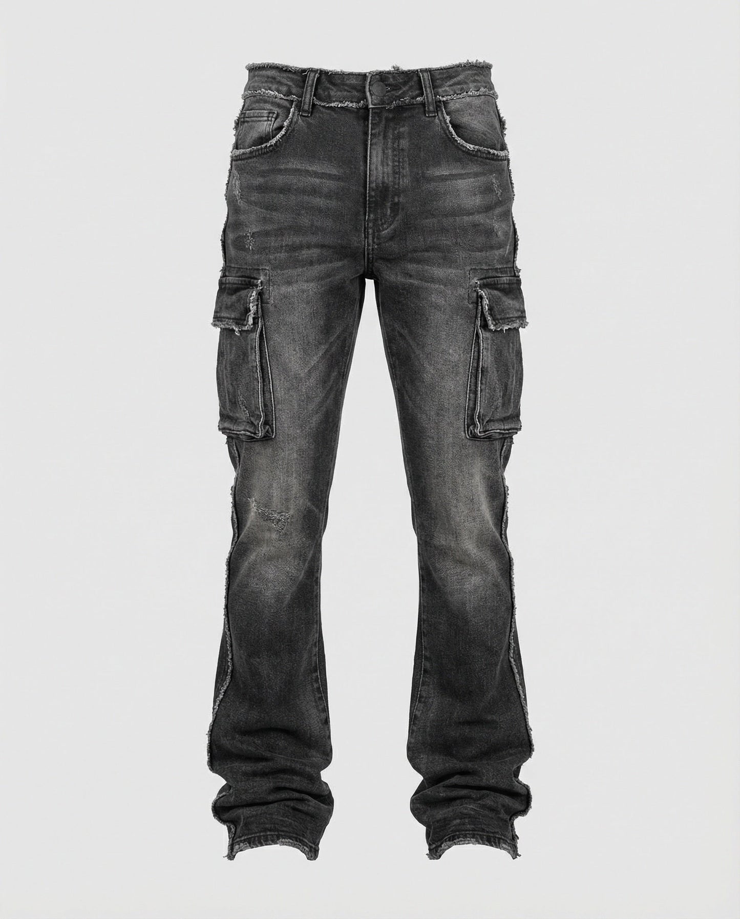 Herren Slimfit Jeans Cargotaschen