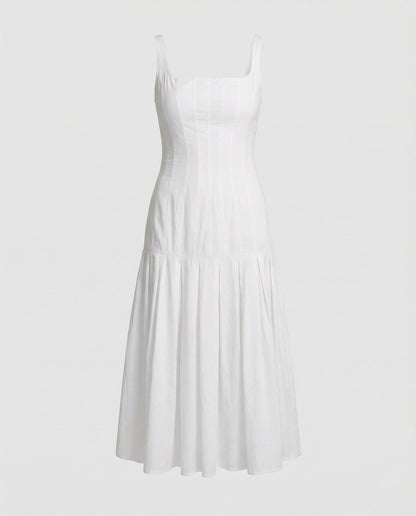 Damen Midikleid Eleganter Schnitt