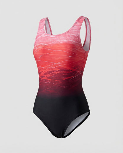 Damen Einteiliger Sport Badeanzug Schnelltrocknend