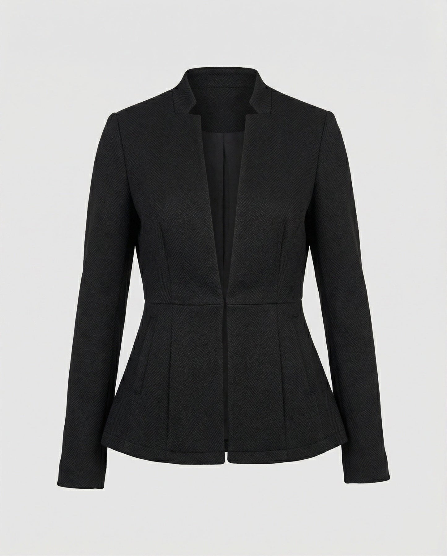 Damen Ärmelloses Blazer Hahnentritt