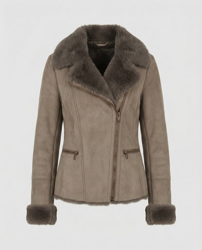 Norvielle Damen Winterjacke Elegant Kragen