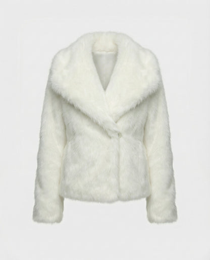 Damen Weiche Pelzjacke Qualität