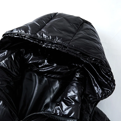 Herren Daunenjacke Gesteppt mit Kapuze