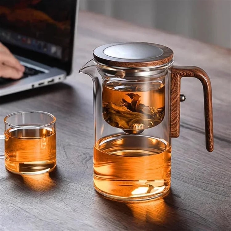 Glas Teekanne mit Sieb - Norvielle
