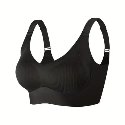 Damen Push-Up-BH Ohne Bügel Breite Träger