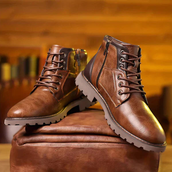Herren Stiefel Hohe Schaftform Geschlossen Schwarz - Norvielle