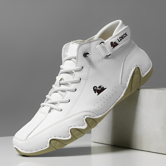 Herrenschuhe Komfort Ledersohle Braun - Norvielle