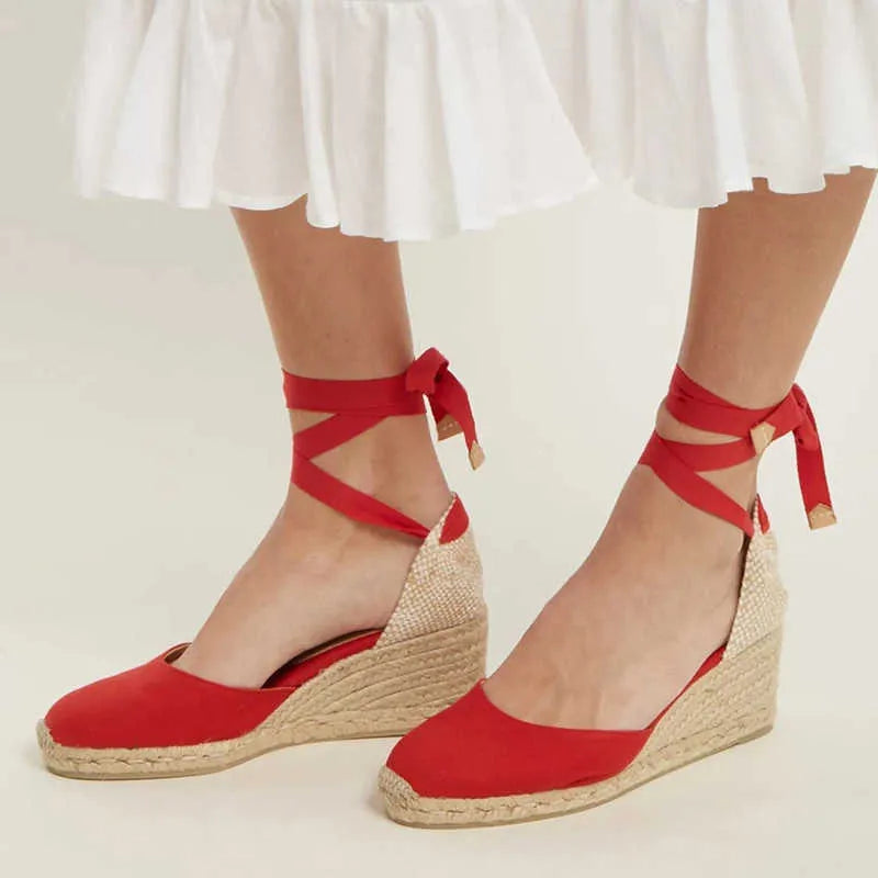 Norvielle Damen Sandalen Knöchelriemen