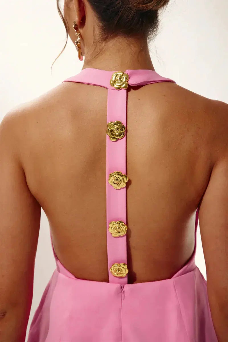 Marlene | Halter Rückenfreies Minikleid Zendoo.de