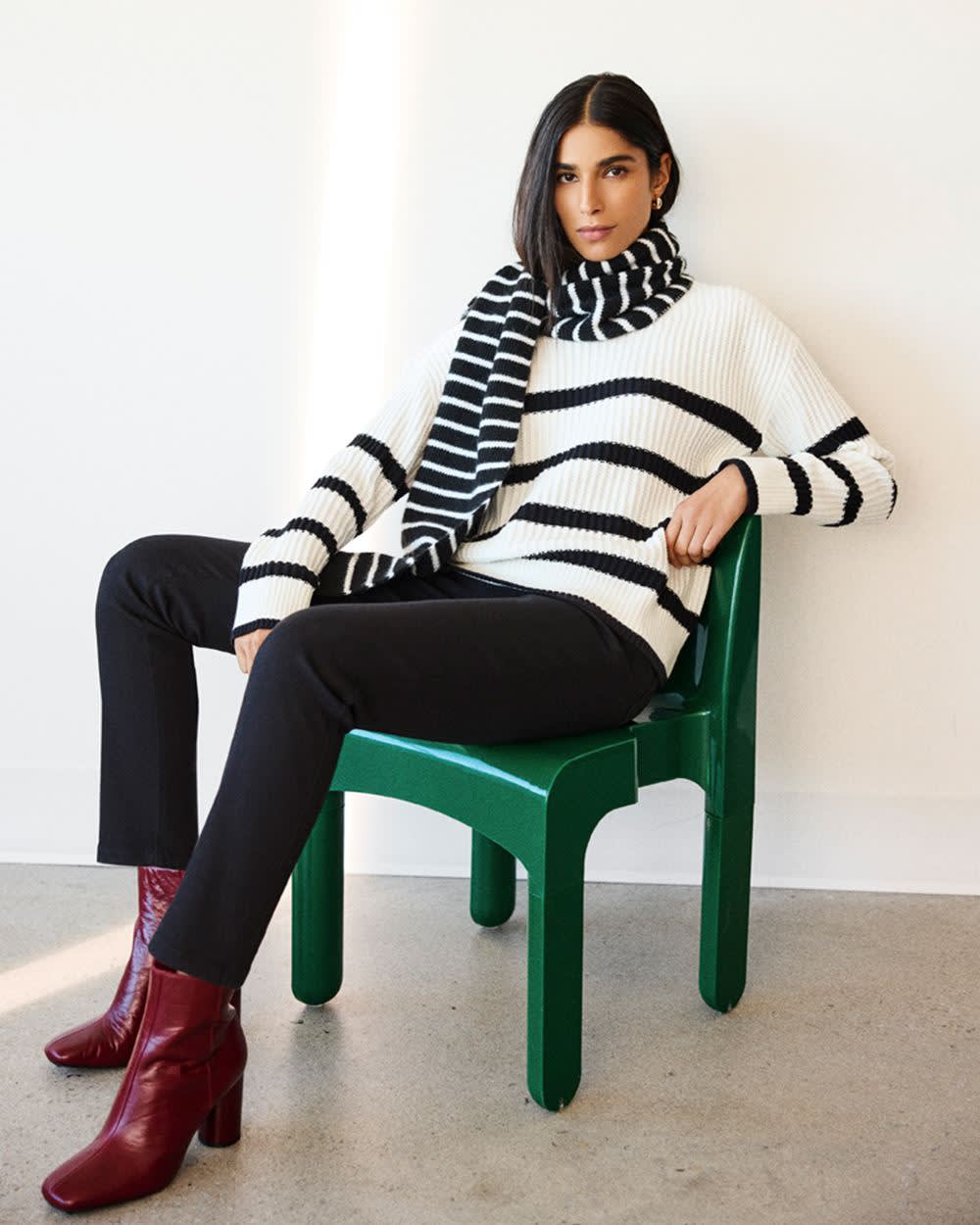 Norvielle Damen Pullover Langärmlig Modern