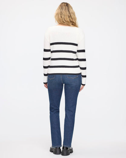 Norvielle Damen Pullover Langärmlig Modern