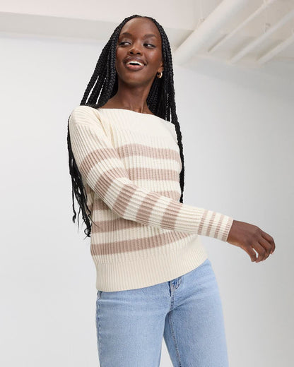Norvielle Damen Pullover Langärmlig Modern