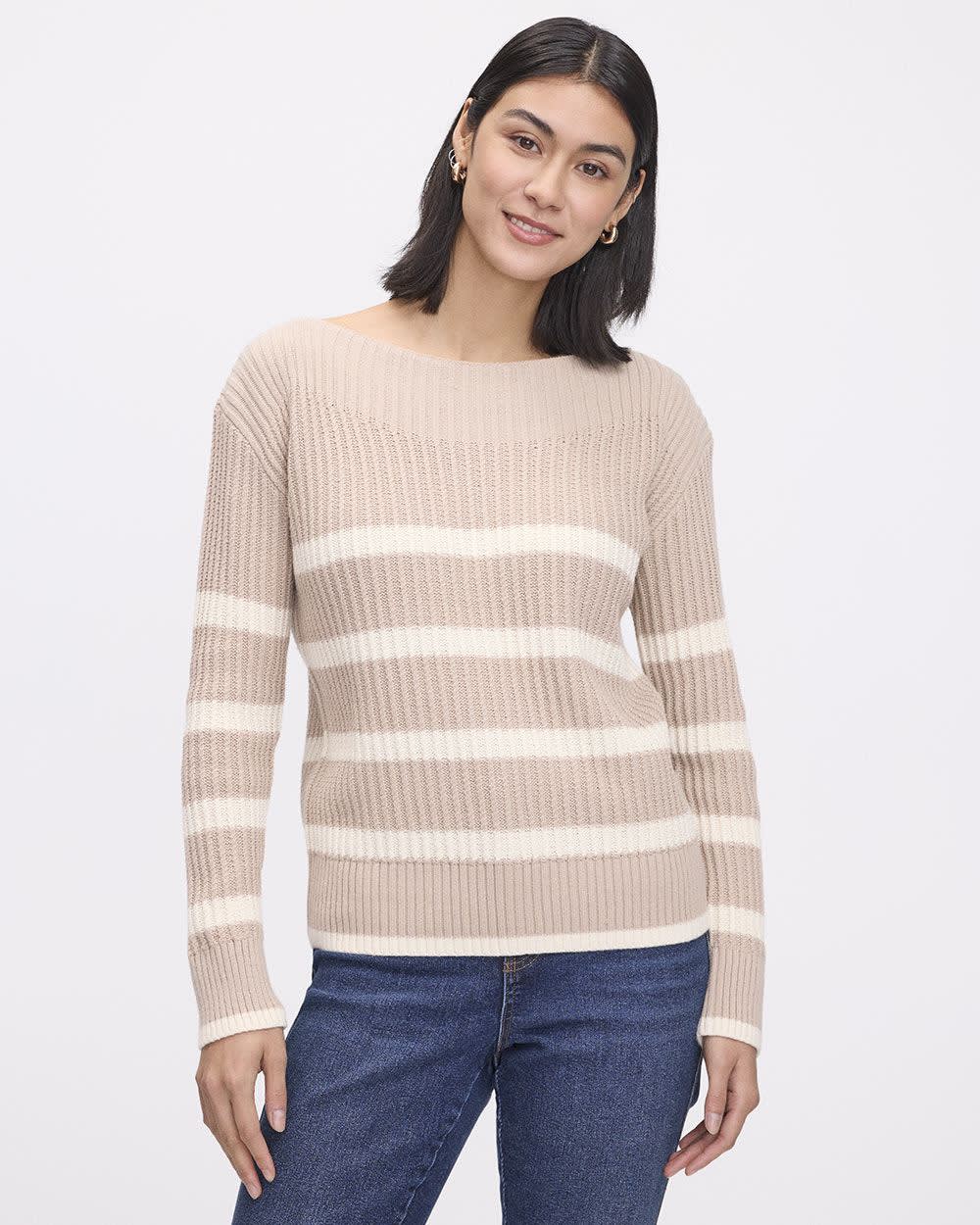 Norvielle Damen Pullover Langärmlig Modern