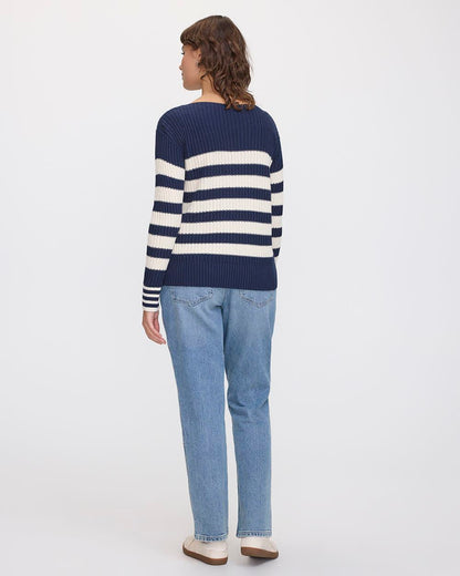 Norvielle Damen Pullover Langärmlig Modern