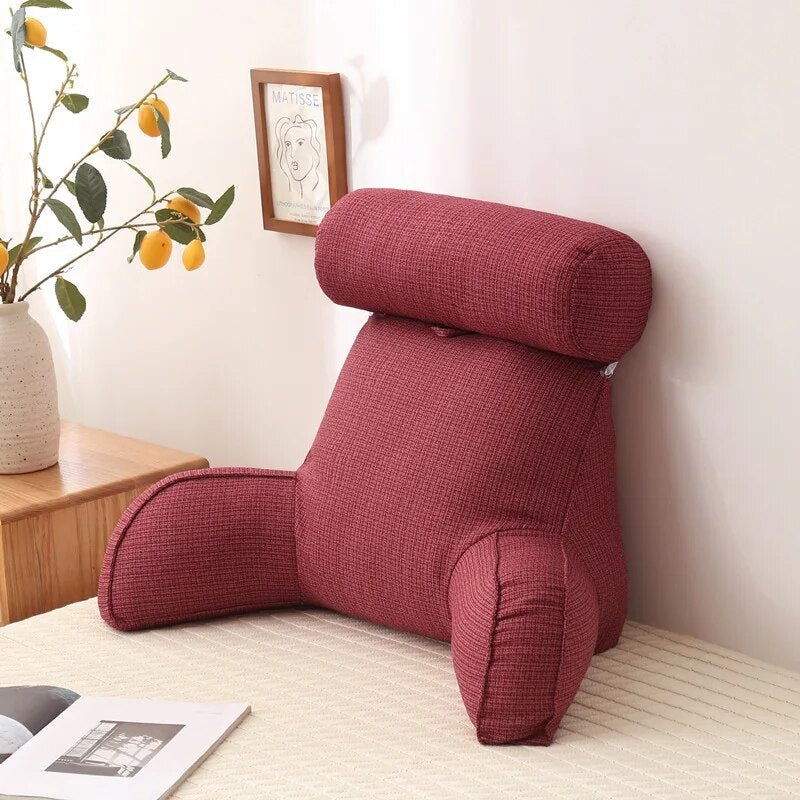 Rückenstützkissen Lesekissen für Bett und Sofa mit Armlehnen