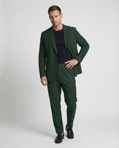 Herren Einreiher Blazer Anzug Schwarz - Norvielle