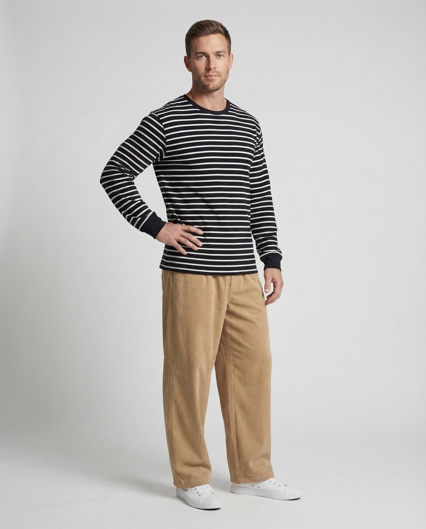Unisex Cordhose Weitbein Elastikbund - Norvielle