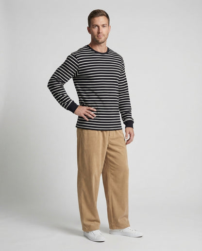 Unisex Cordhose Weitbein Elastikbund - Norvielle