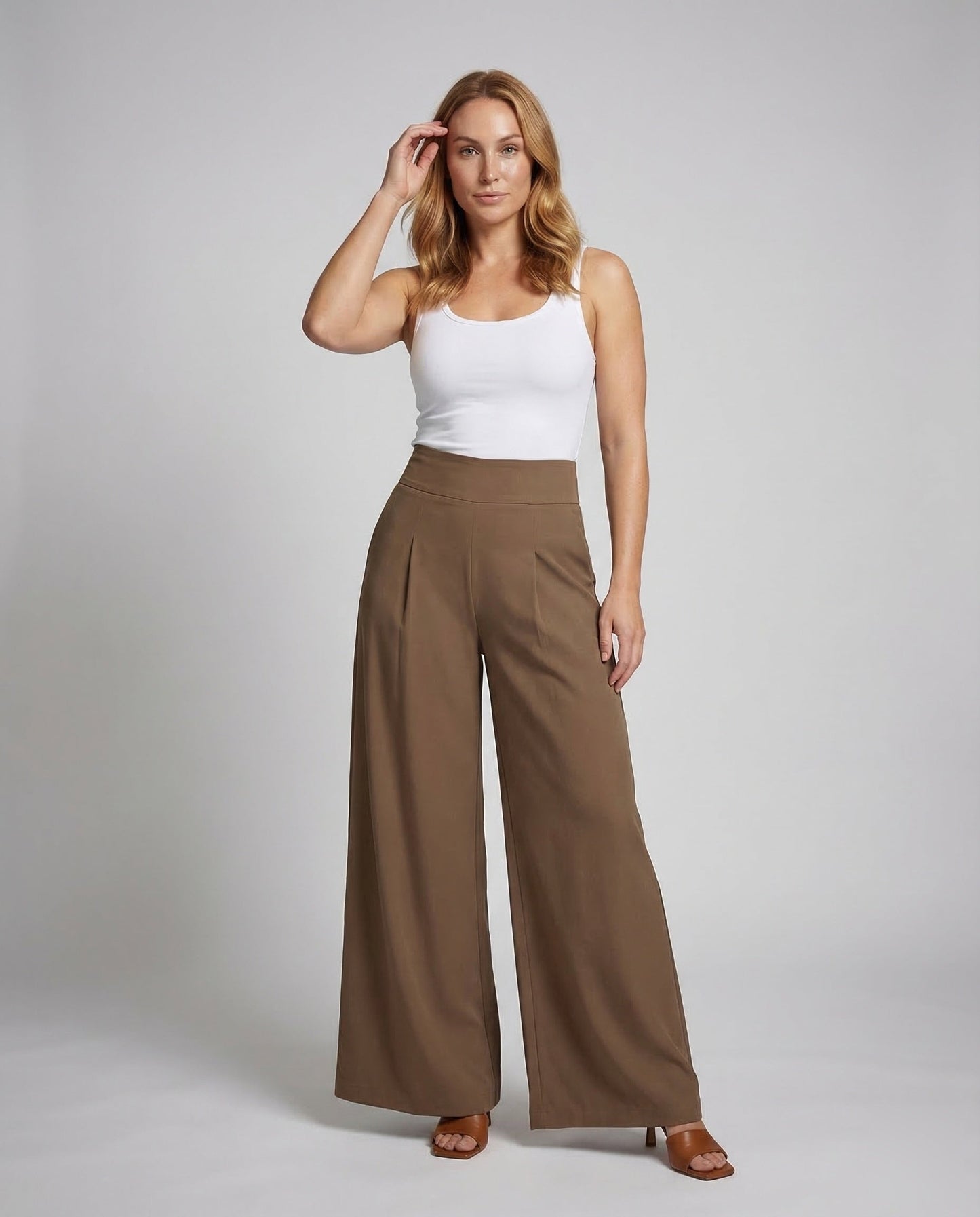 Damen High Waist Palazzo Hose Extraweit - Norvielle