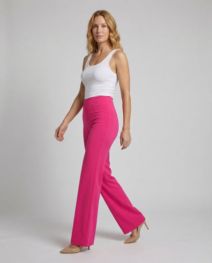 Damen High-Waist Palazzo-Hose aus Crepe - Norvielle