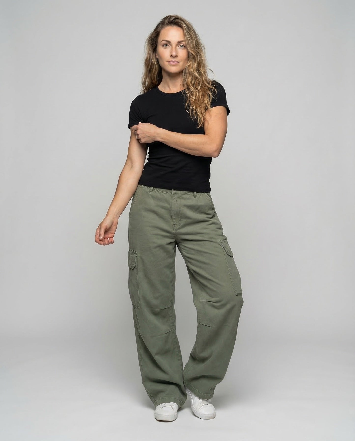 Damen Cargohose Weitbein - Norvielle