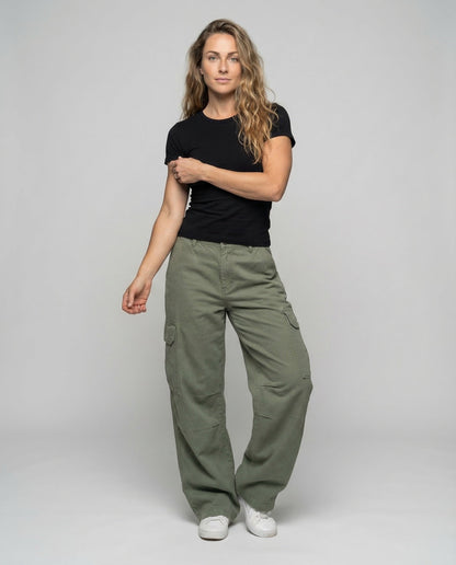 Damen Cargohose Weitbein - Norvielle