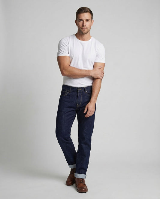 Herren Jeans Raw Denim wird zu: Herren Raw Denim Jeans - Norvielle