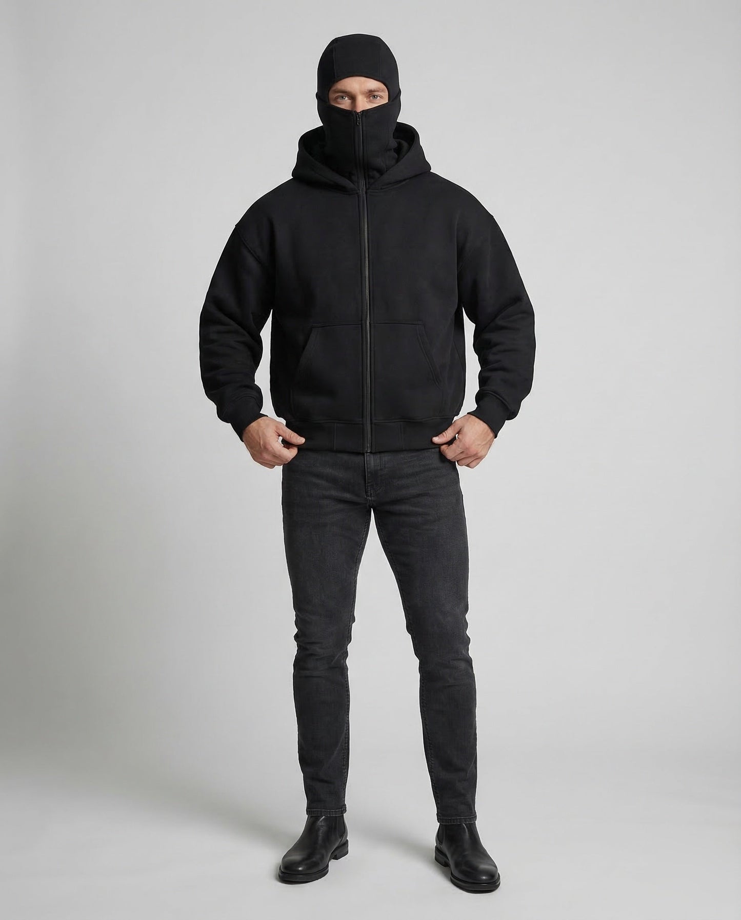 Unisex Sweatjacke Kapuzenjacke Reißverschluss Kängurutasche - Norvielle
