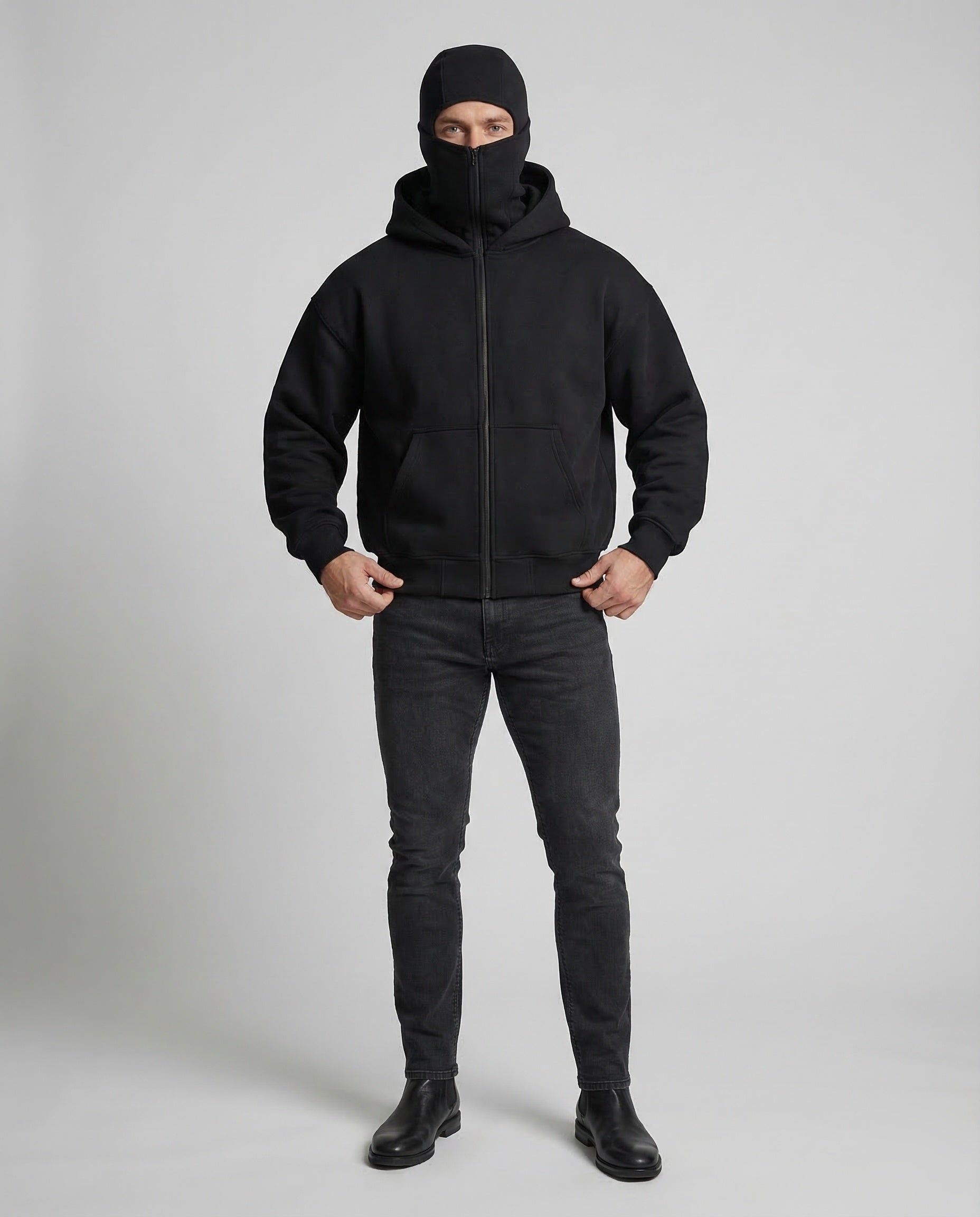 Unisex Sweatjacke Kapuzenjacke Reißverschluss Kängurutasche - Norvielle