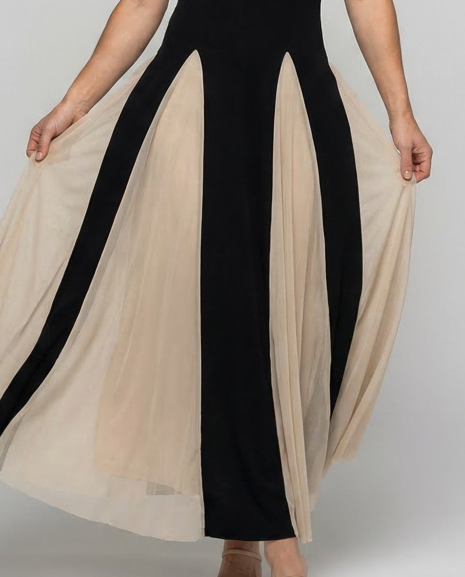 Damen Maxikleid mit Quadratausschnitt