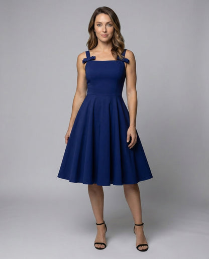 Damen Figurkleid Tellerrock - Norvielle