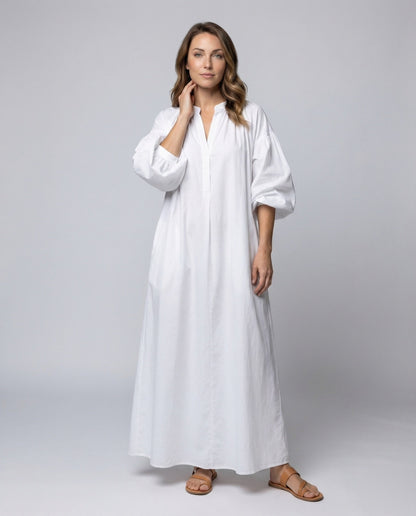 Damen Maxikleid Kaftan-Stil Ballonärmel - Norvielle