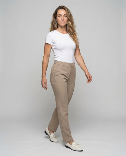 Damen Knöchelhose Stretchgewebe Formstabil - Norvielle